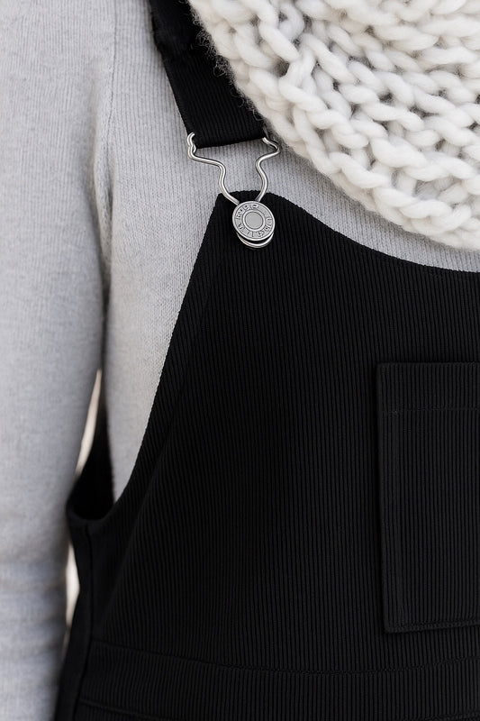 Calças Jardineiras Bombazine PRETO