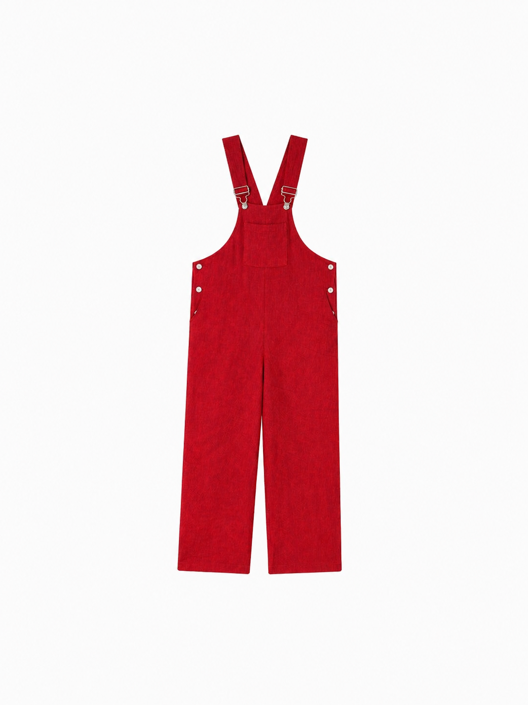 Calças Jardineiras LINHO Vermelho