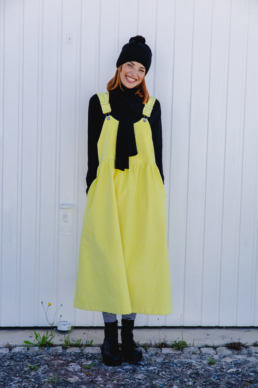 Saia Jardineira Bombazine AMARELO